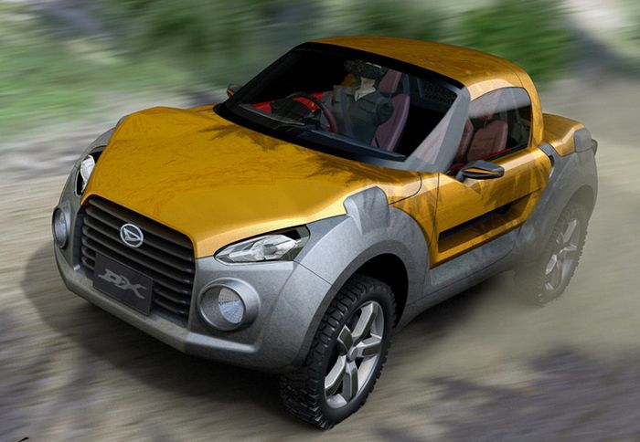 Το Daihatsu D-X εύκολα μετατρέπεται σε ένα διθέσιο crossover όχημα.